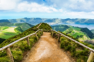 Smuk natur og flotte landskaber på Azorerne, Portugal.